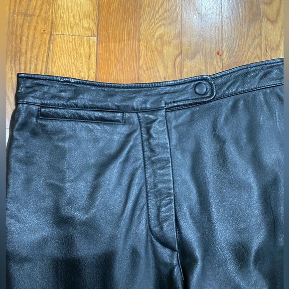 WILSONS LEATHER black leather pants - Picture 5 of 11